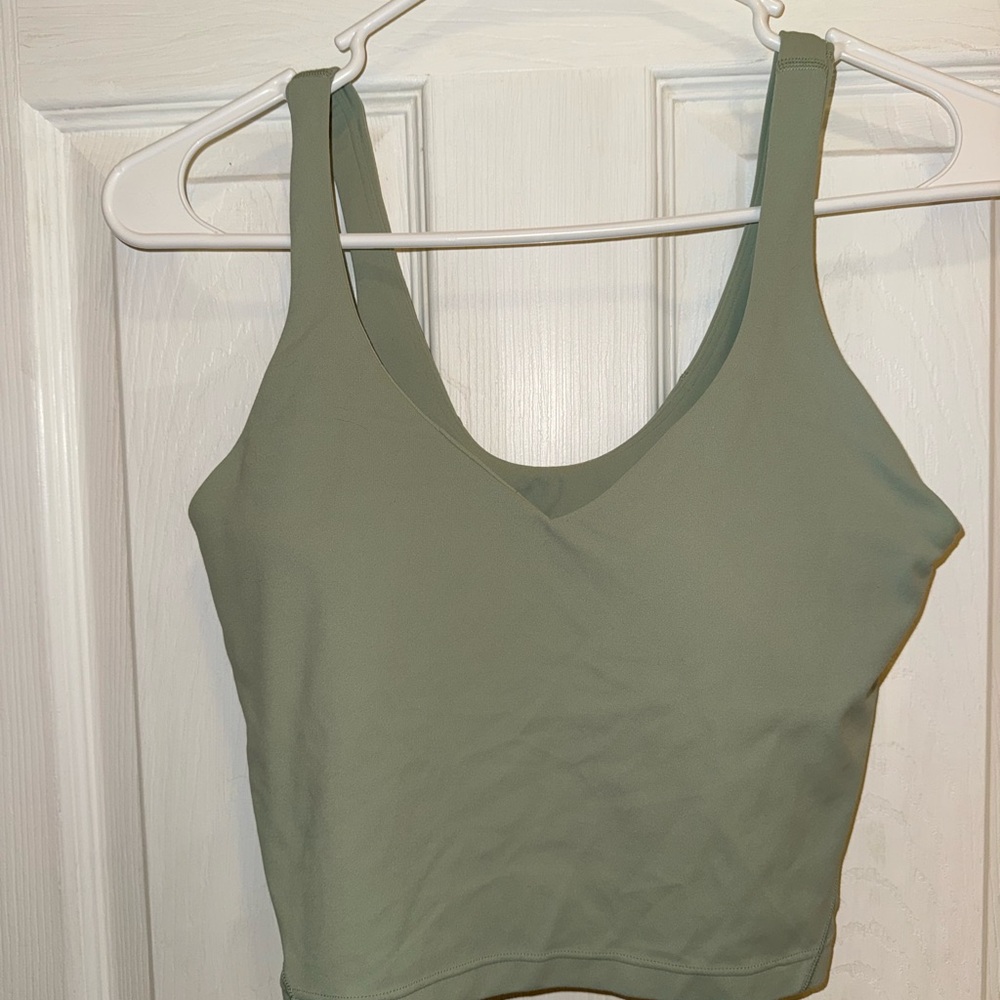 lululemon athletica Align Fog Green Crop